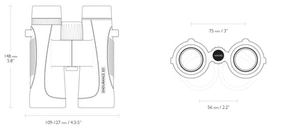 Hawke Endurance ED 10x42 – grøn – detalje 3