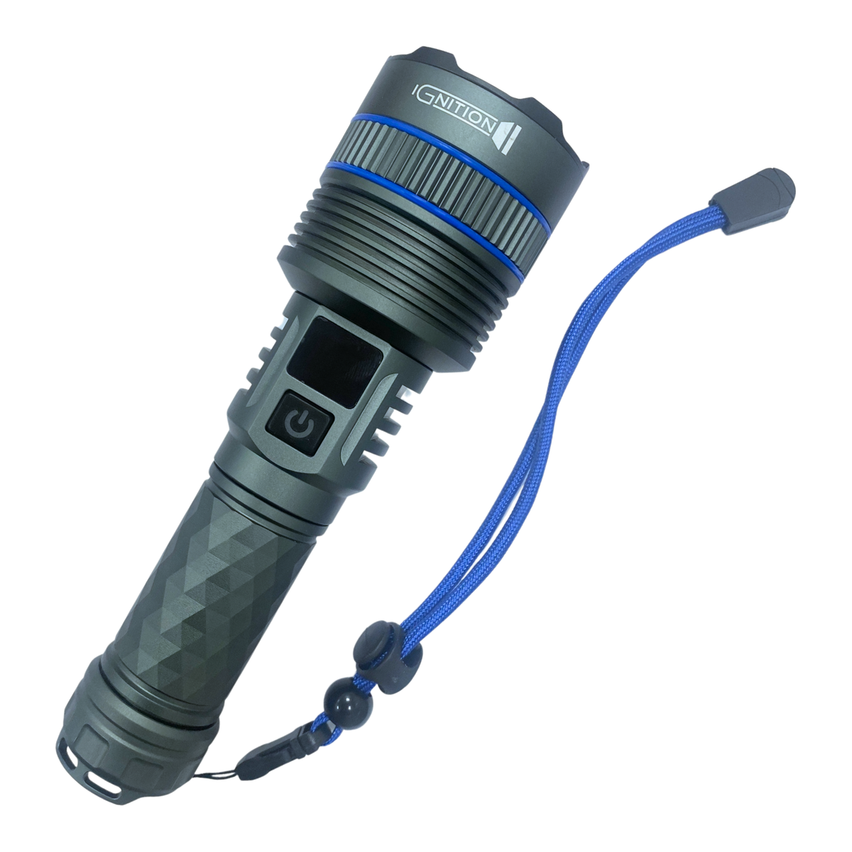 Ignition ThunderDUAL 10.000 lommelygte med batteridisplay og håndledsrem